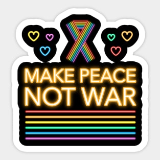 Make peace Sticker